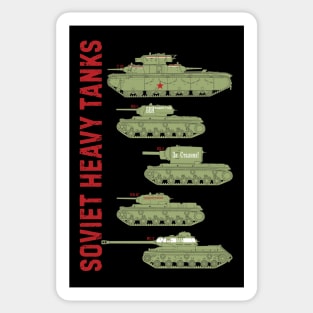 For a tank fan! Soviet heavy tanks WW2 Sticker